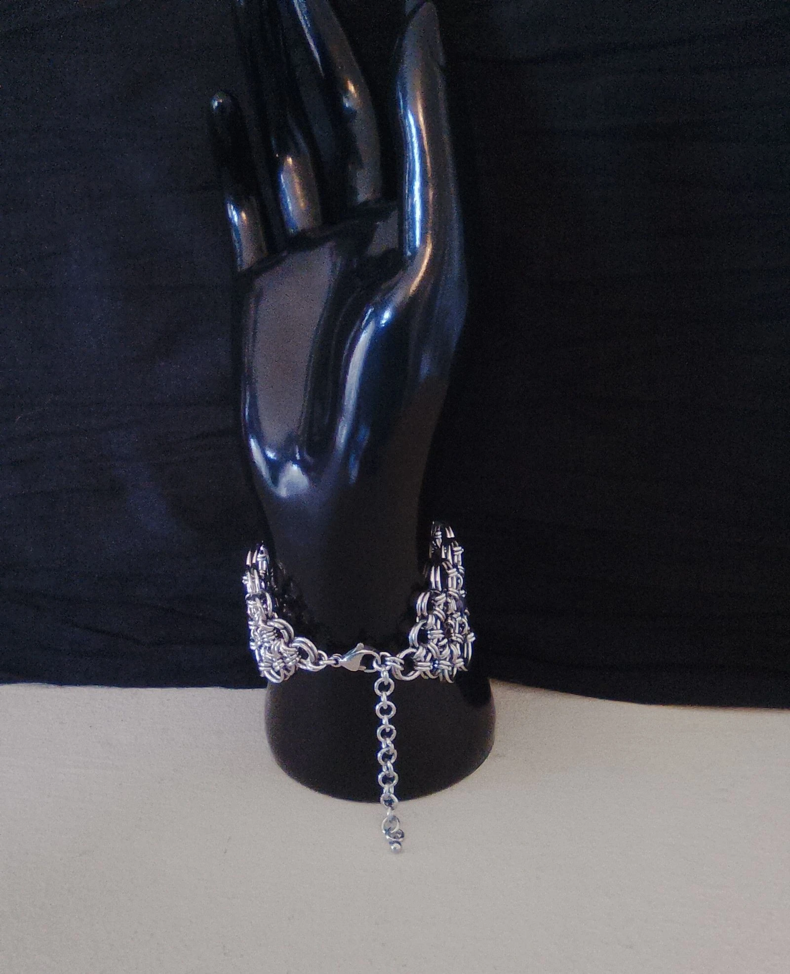 Pulsera de cadeneta japonesa con piedras naturales – photo 3